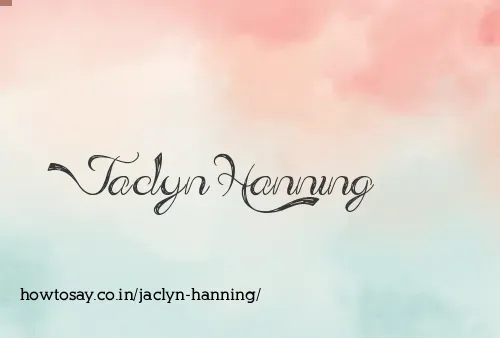 Jaclyn Hanning