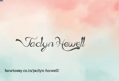 Jaclyn Howell