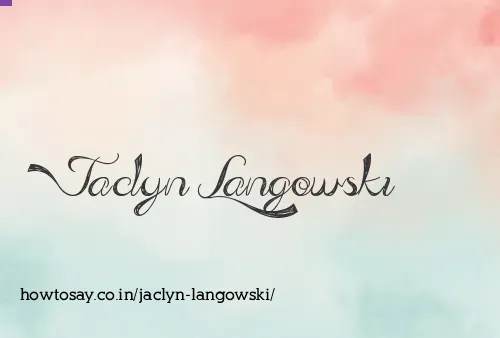 Jaclyn Langowski