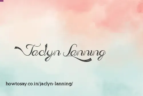 Jaclyn Lanning