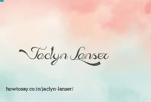 Jaclyn Lanser