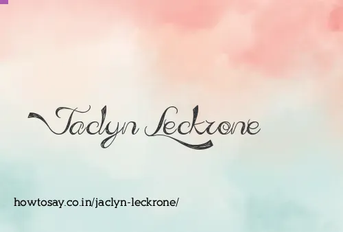 Jaclyn Leckrone