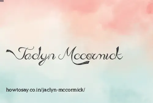 Jaclyn Mccormick