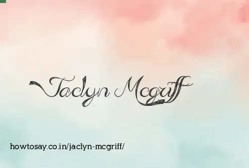 Jaclyn Mcgriff