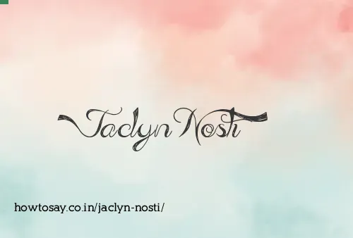 Jaclyn Nosti
