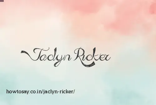 Jaclyn Ricker
