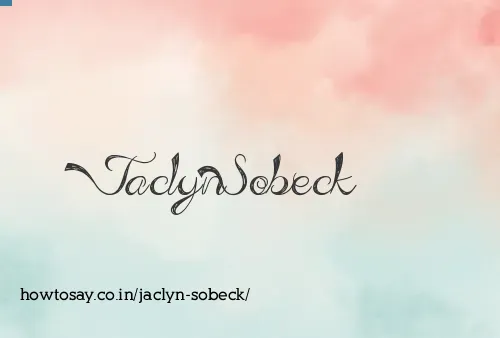 Jaclyn Sobeck