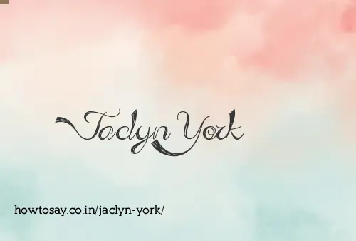 Jaclyn York