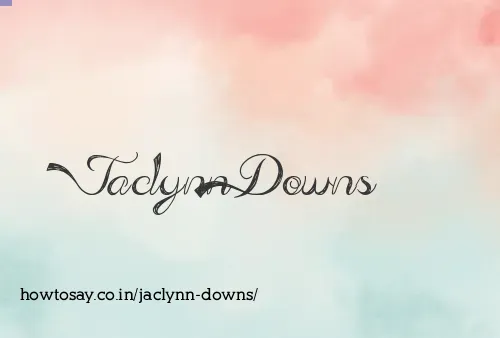 Jaclynn Downs
