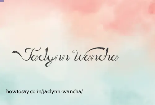 Jaclynn Wancha