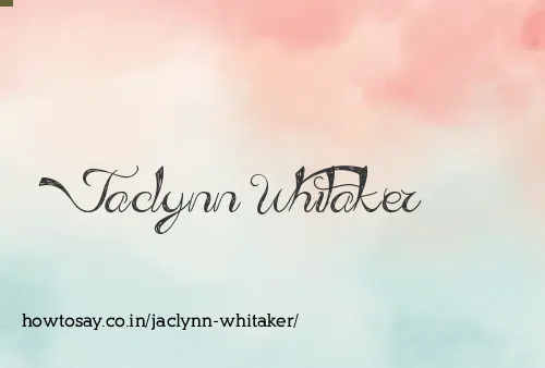 Jaclynn Whitaker