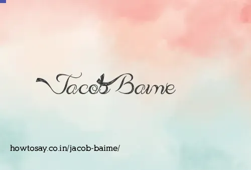 Jacob Baime