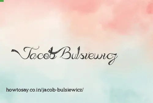 Jacob Bulsiewicz