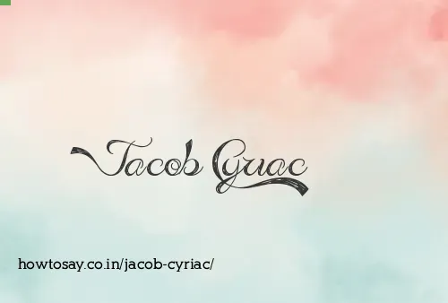 Jacob Cyriac