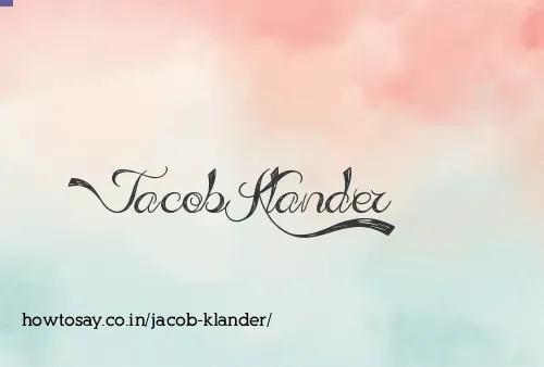 Jacob Klander