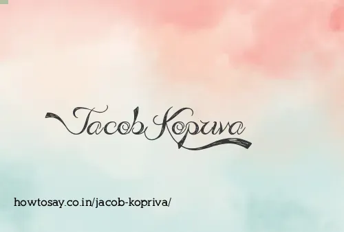Jacob Kopriva