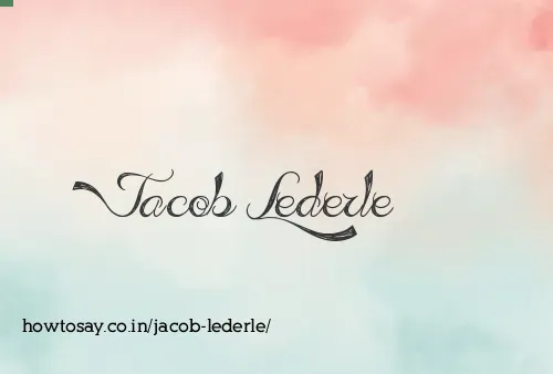 Jacob Lederle