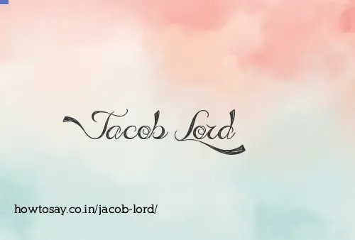 Jacob Lord