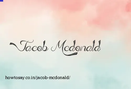 Jacob Mcdonald