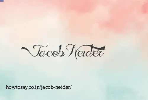 Jacob Neider