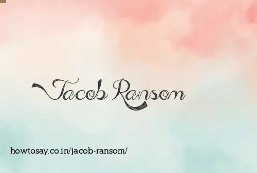 Jacob Ransom