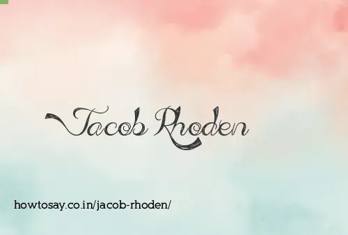 Jacob Rhoden