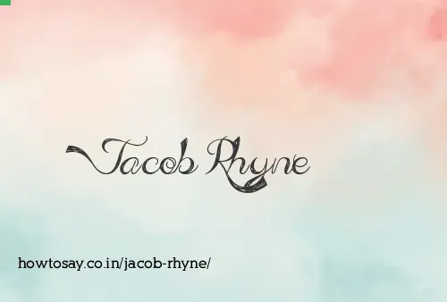 Jacob Rhyne