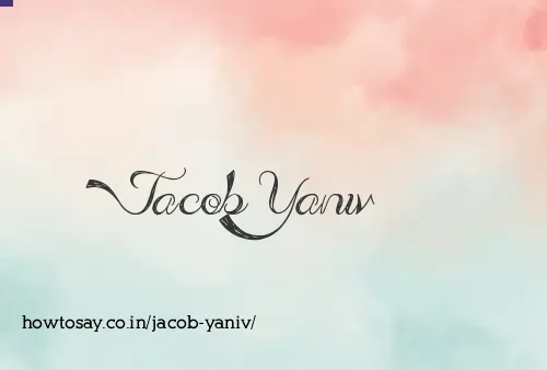 Jacob Yaniv