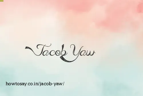 Jacob Yaw