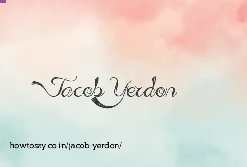 Jacob Yerdon