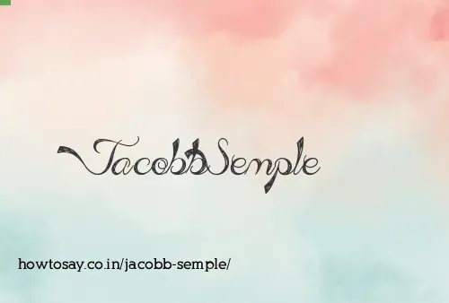 Jacobb Semple