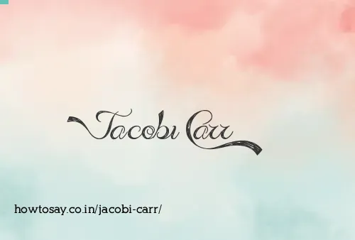 Jacobi Carr
