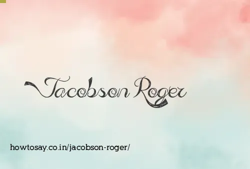 Jacobson Roger