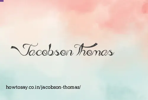 Jacobson Thomas