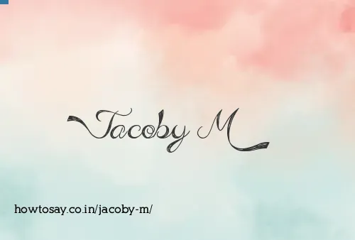 Jacoby M