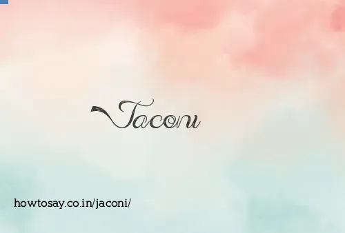 Jaconi