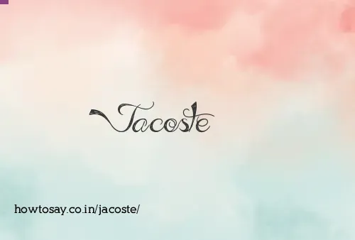 Jacoste