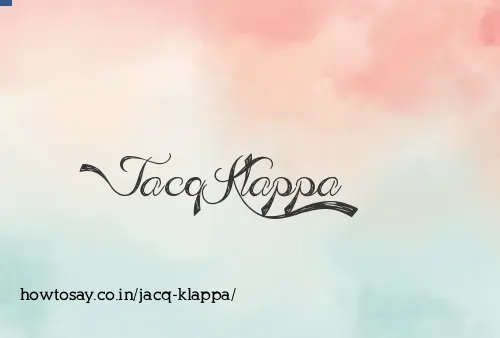 Jacq Klappa