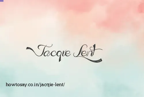 Jacqie Lent