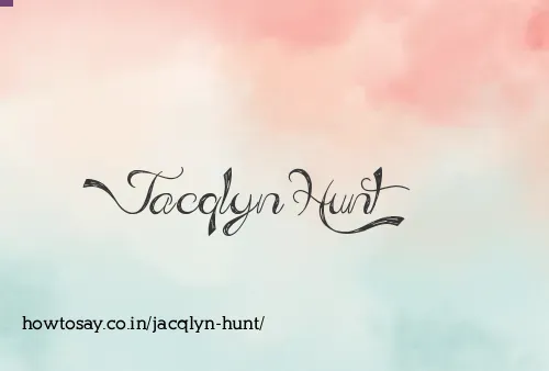 Jacqlyn Hunt