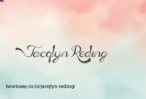 Jacqlyn Reding