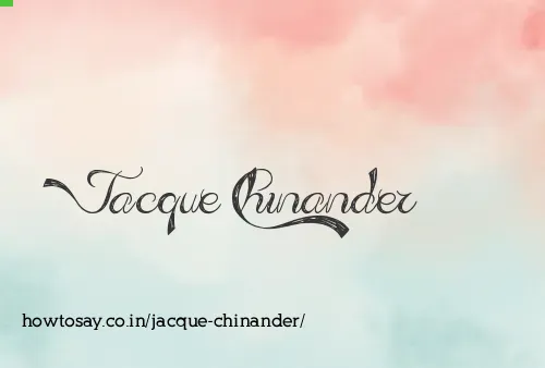 Jacque Chinander