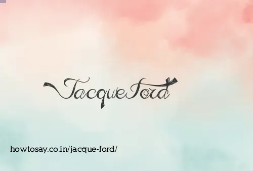 Jacque Ford
