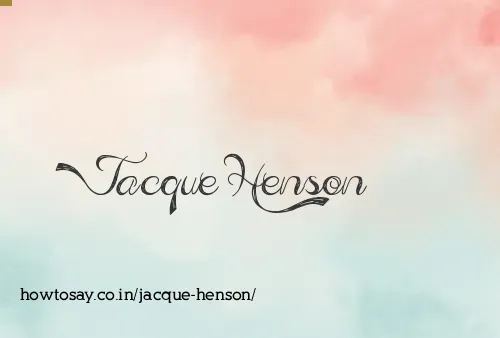 Jacque Henson