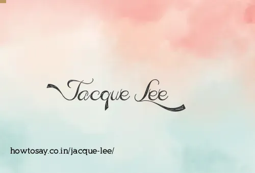 Jacque Lee