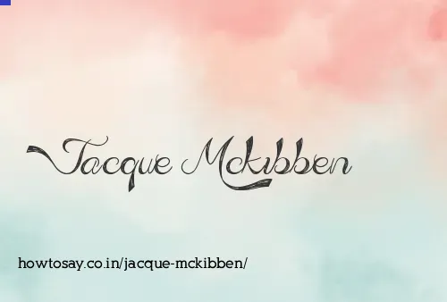 Jacque Mckibben