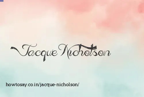 Jacque Nicholson
