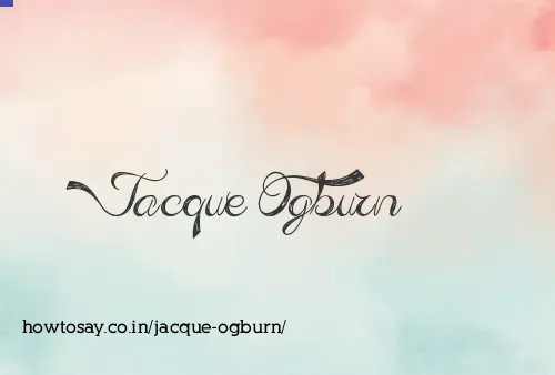 Jacque Ogburn