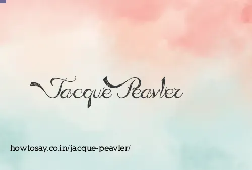 Jacque Peavler