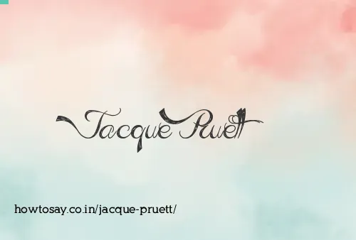 Jacque Pruett